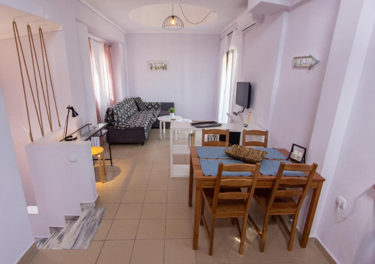 Beachfront Stylish Maisonette In Иериссос Экстерьер фото